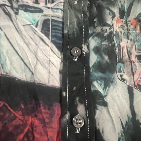 True Religion Artistic Graphic Button Down Shirt - Picture 3 of 7